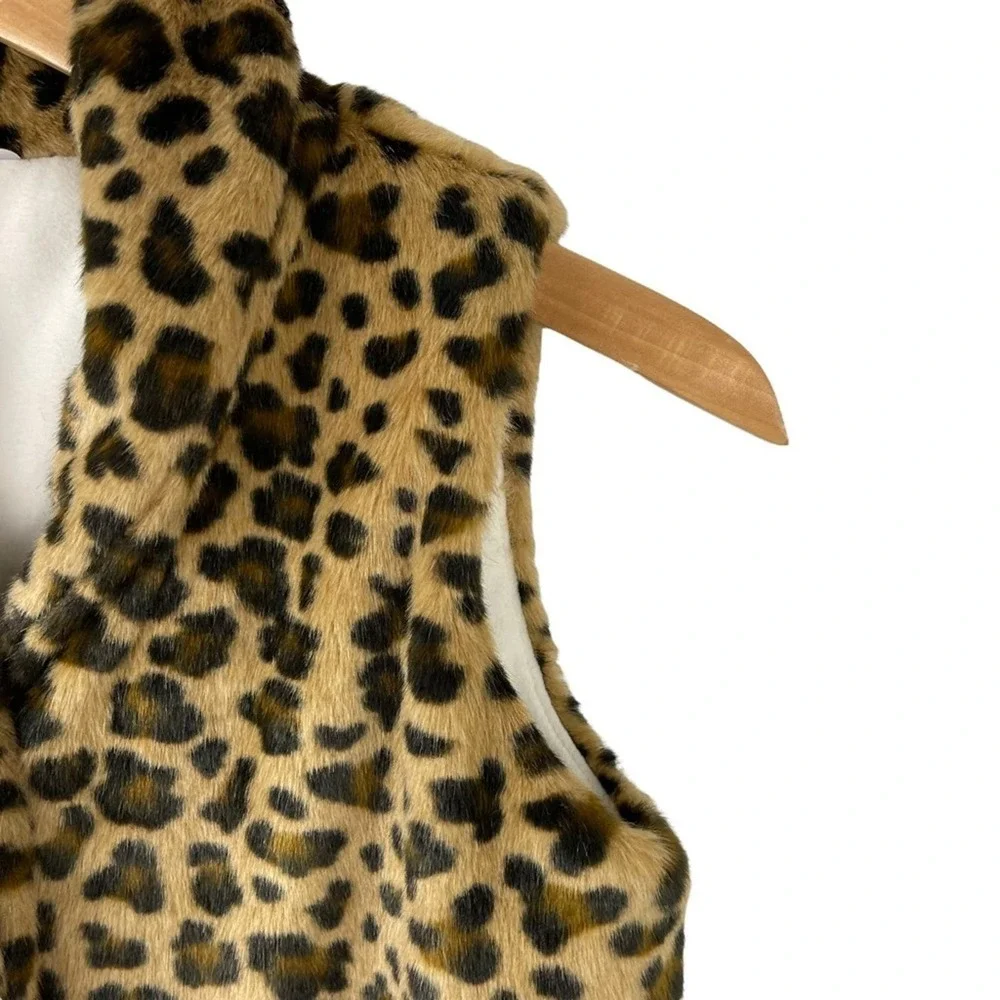 Cheetah Print Vest Faux Fur Carter's KIDS Size 10/12